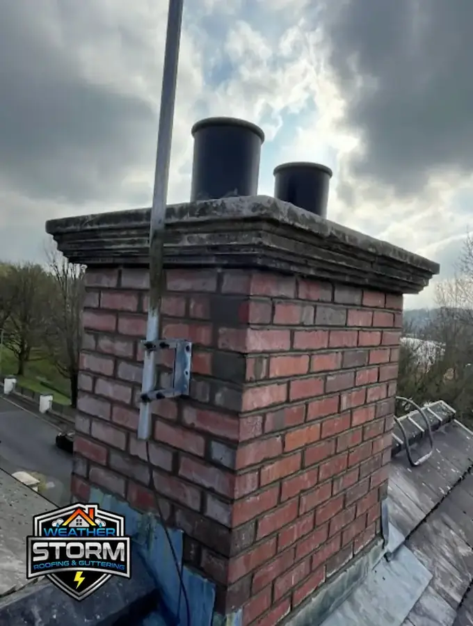 Chimney repointing with new flue pots in Rayleigh