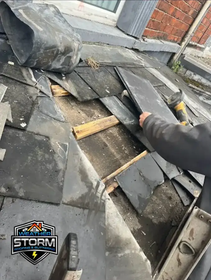 Slate tile replacement and repair work in Essex