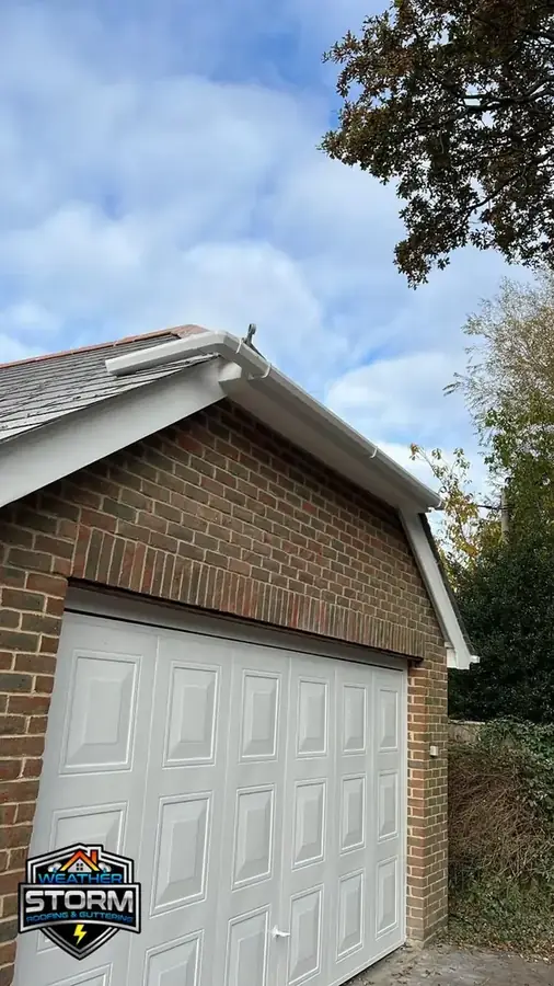 Completed uPVC fascia and gutter in Essex