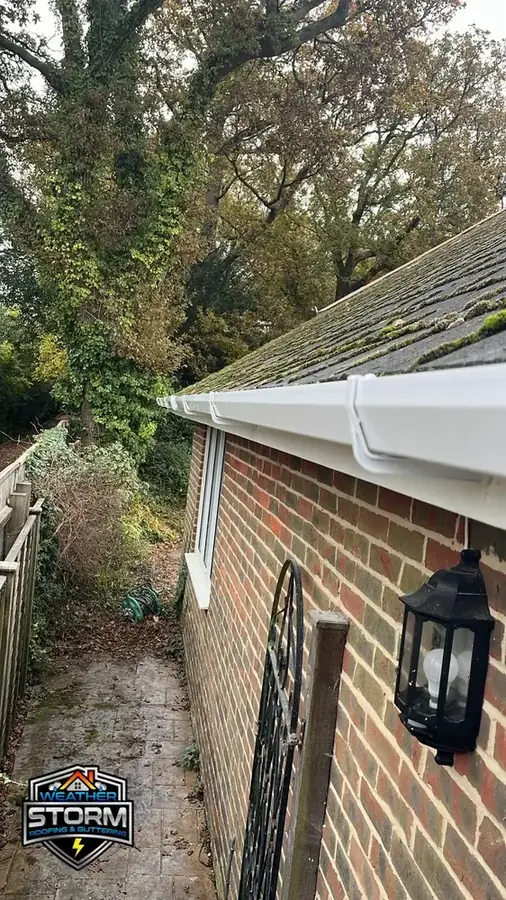 New uPVC guttering along roofline in Wickford