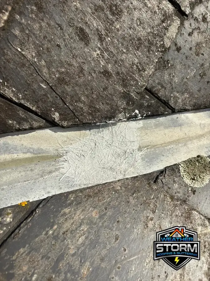 Valley repair with fibre reinforcement in Essex